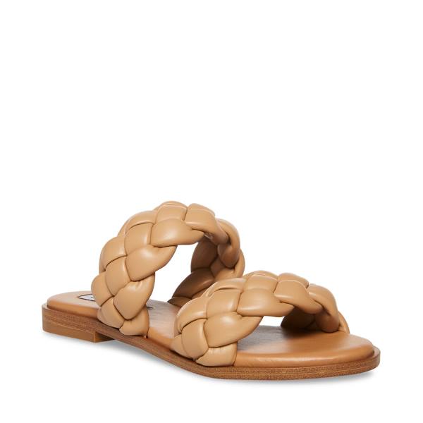 Sandalias Steve Madden Zeren Tan Feminino Marrom | SM-856KJ