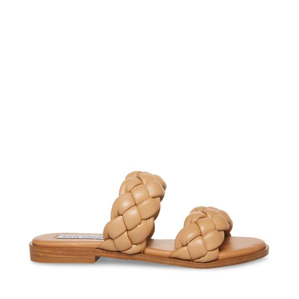 Sandalias Steve Madden Zeren Tan Feminino Marrom | SM-856KJ