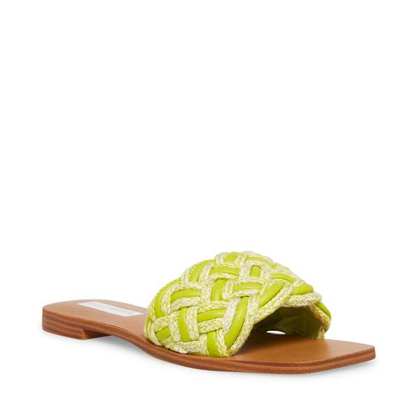 Sandalias Steve Madden Zorya Lime Feminino Luz Verdes | SM-253QD