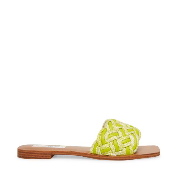 Sandalias Steve Madden Zorya Lime Feminino Luz Verdes | SM-253QD