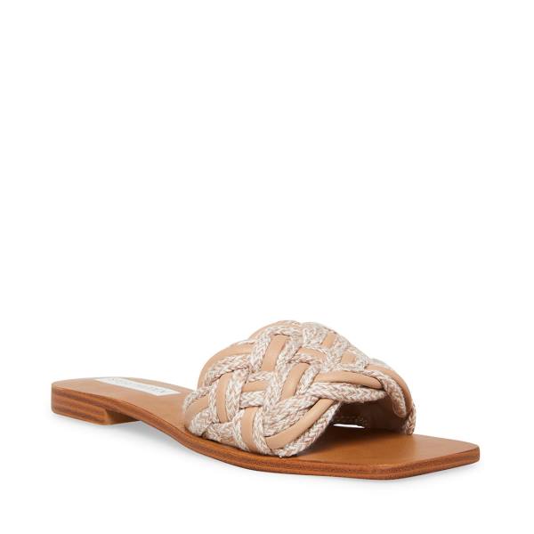 Sandalias Steve Madden Zorya Natural Feminino Bege | SM-394NC