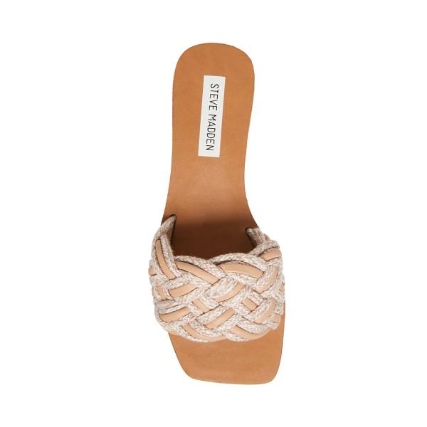 Sandalias Steve Madden Zorya Natural Feminino Bege | SM-394NC