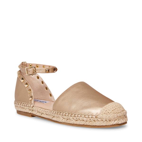 Sapatos Rasos Steve Madden Alissa Feminino Douradas | SM-706SL