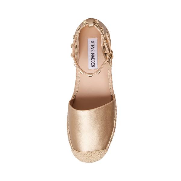 Sapatos Rasos Steve Madden Alissa Feminino Douradas | SM-706SL