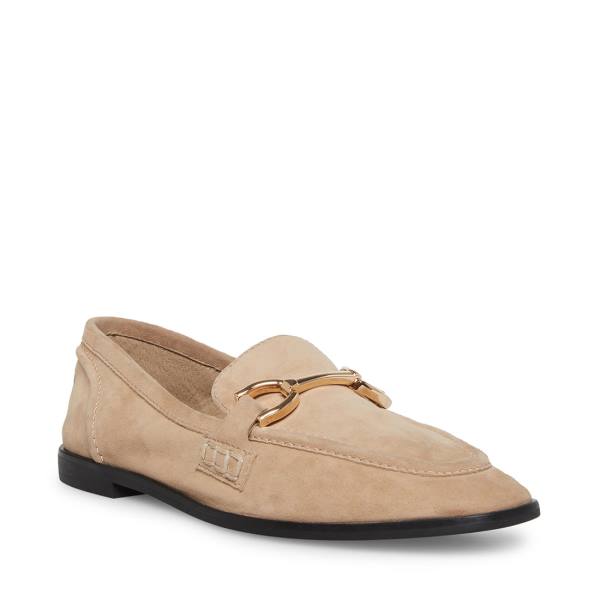 Sapatos Rasos Steve Madden Carrine Tan Camurça Feminino Marrom | SM-519HX