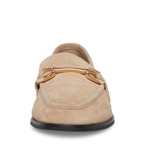 Sapatos Rasos Steve Madden Carrine Tan Camurça Feminino Marrom | SM-519HX