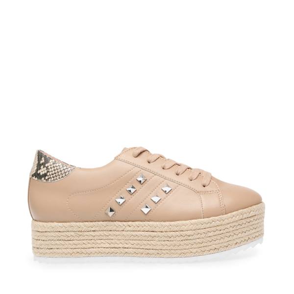 Sapatos Rasos Steve Madden Elodie Tan Feminino Marrom Multicoloridas | SM-759FQ