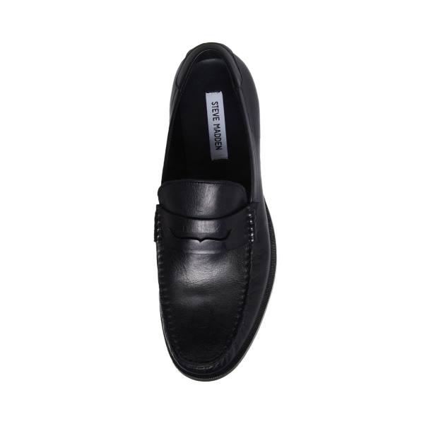 Sapatos Sociais Steve Madden Adan Couro Masculino Pretas | SM-819OP