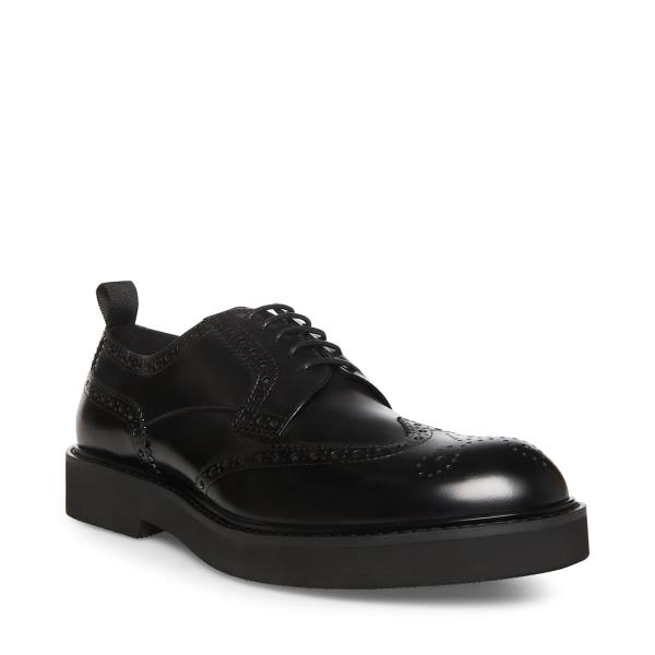 Sapatos Sociais Steve Madden Adrick Couro Masculino Pretas | SM-403DW