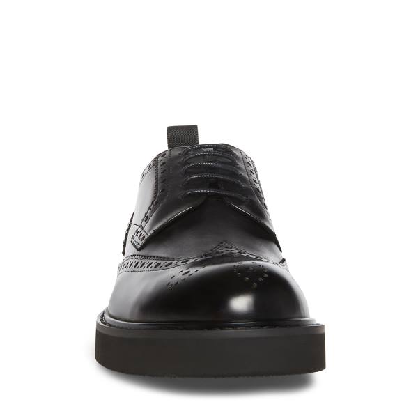 Sapatos Sociais Steve Madden Adrick Couro Masculino Pretas | SM-403DW