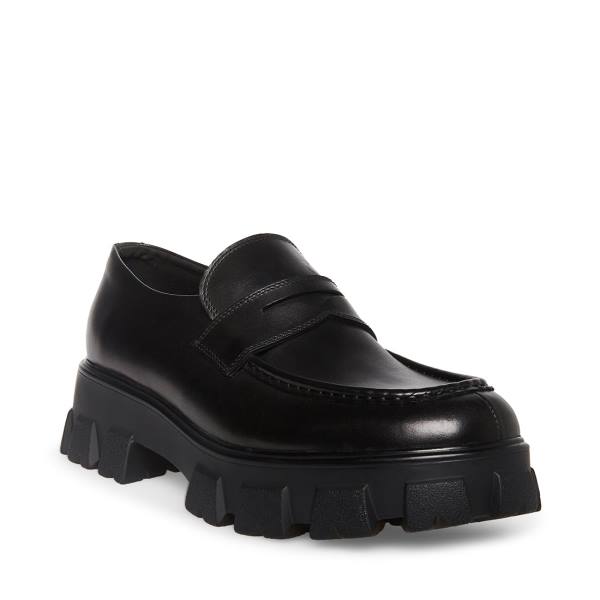 Sapatos Sociais Steve Madden Centro Couro Masculino Pretas | SM-740YJ