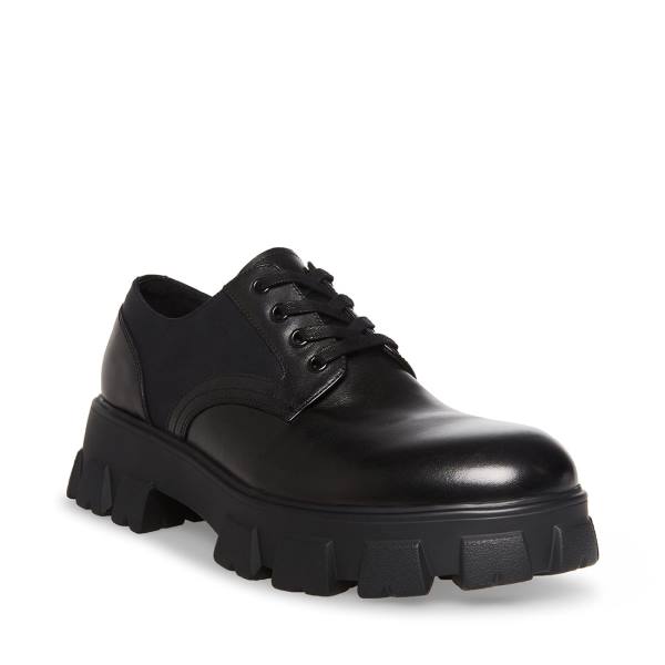 Sapatos Sociais Steve Madden Cesare Couro Masculino Pretas | SM-081KW