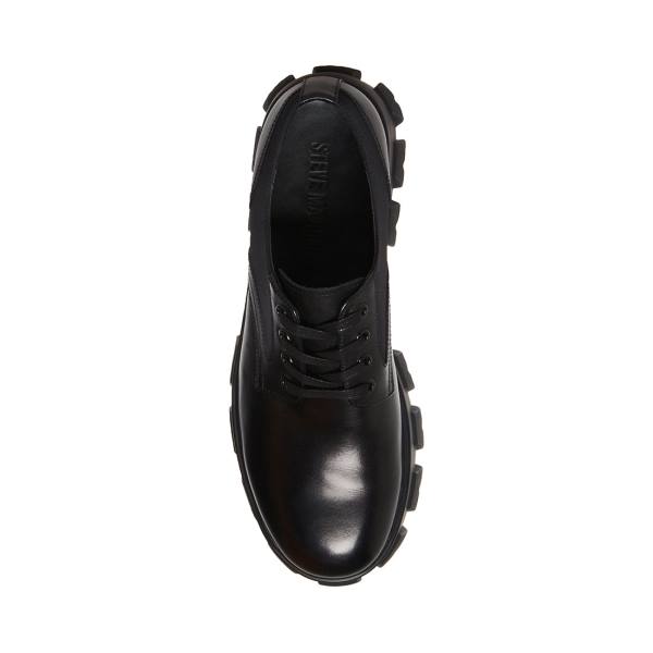 Sapatos Sociais Steve Madden Cesare Couro Masculino Pretas | SM-081KW