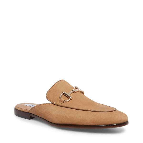 Sapatos Sociais Steve Madden Dazling Camel Nubuck Masculino Marrom | SM-309JQ