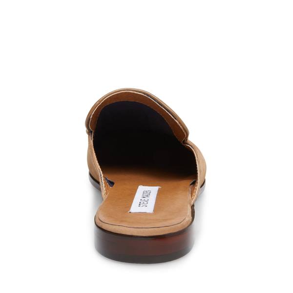 Sapatos Sociais Steve Madden Dazling Camel Nubuck Masculino Marrom | SM-309JQ