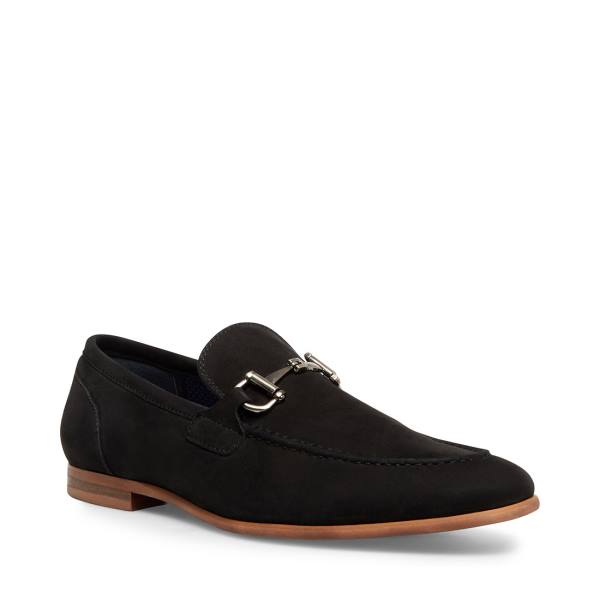 Sapatos Sociais Steve Madden Debinair Nubuck Masculino Pretas | SM-836CA