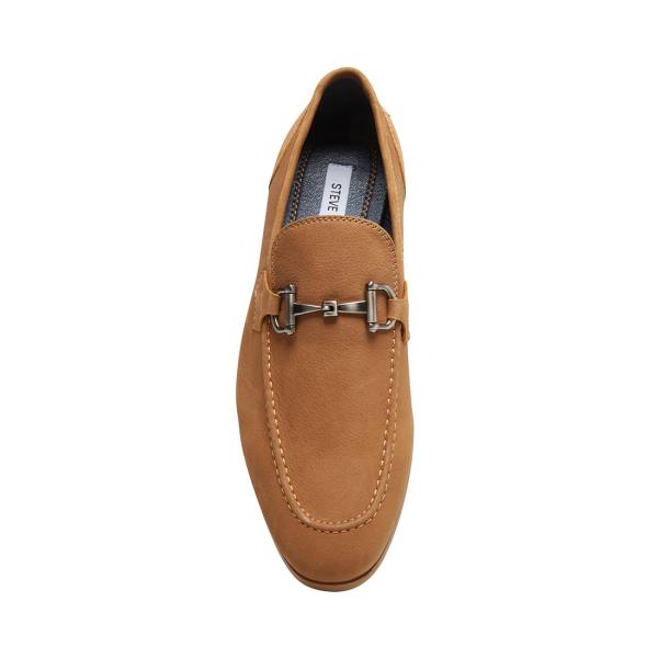 Sapatos Sociais Steve Madden Debinair Tan Nubuck Masculino Marrom | SM-087YS