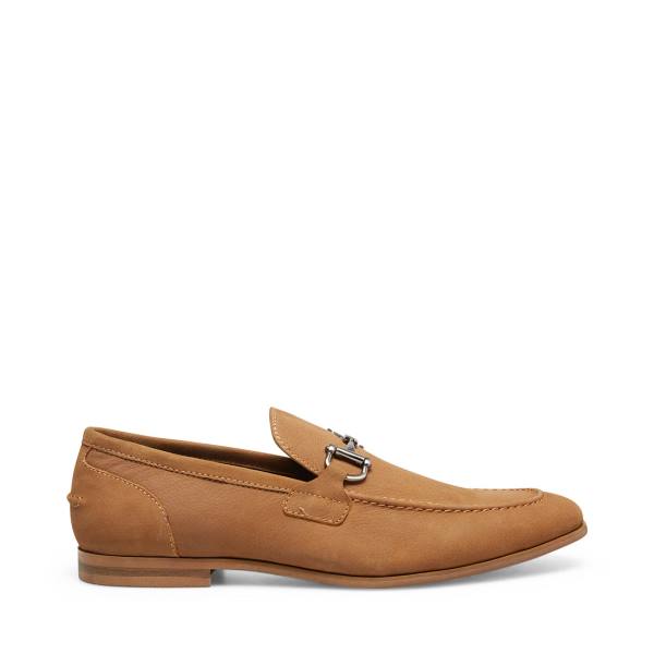 Sapatos Sociais Steve Madden Debinair Tan Nubuck Masculino Marrom | SM-087YS