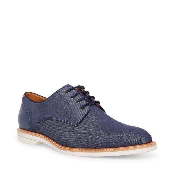 Sapatos Sociais Steve Madden Nevelle Fabric Masculino Azul Marinho | SM-329JY