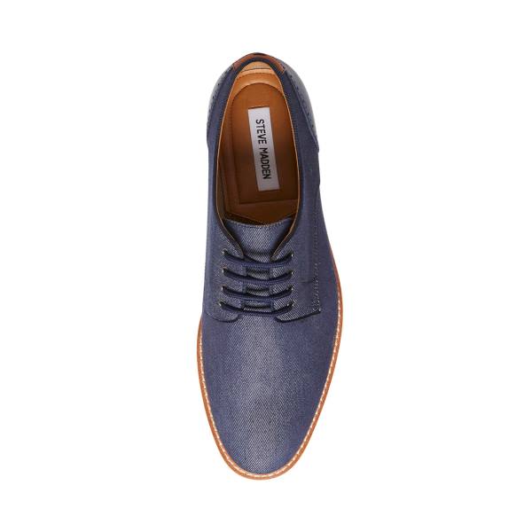 Sapatos Sociais Steve Madden Nevelle Fabric Masculino Azul Marinho | SM-329JY