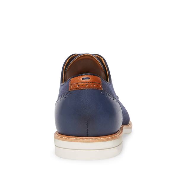 Sapatos Sociais Steve Madden Nevelle Fabric Masculino Azul Marinho | SM-329JY