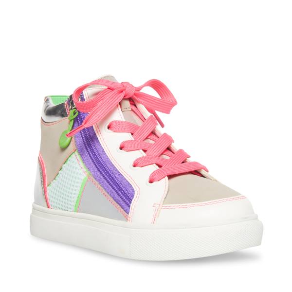 Tenis Steve Madden Alaylaa Criança Branco Multicoloridas | SM-046BK