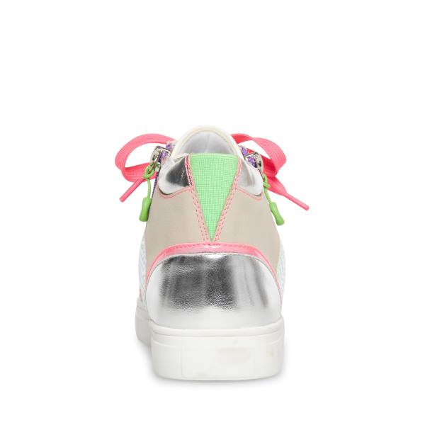 Tenis Steve Madden Alaylaa Criança Branco Multicoloridas | SM-046BK