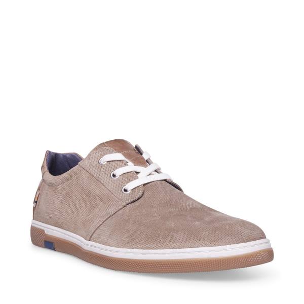 Tenis Steve Madden Austinn Tan Camurça Masculino Marrom | SM-046PX