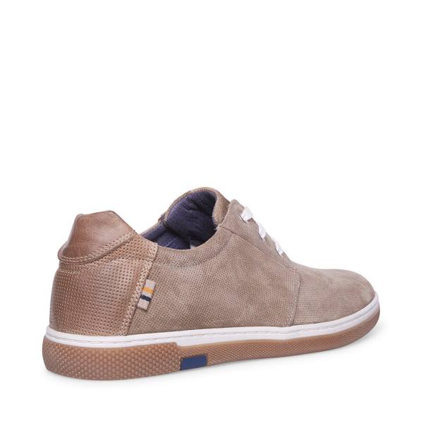 Tenis Steve Madden Austinn Tan Camurça Masculino Marrom | SM-046PX