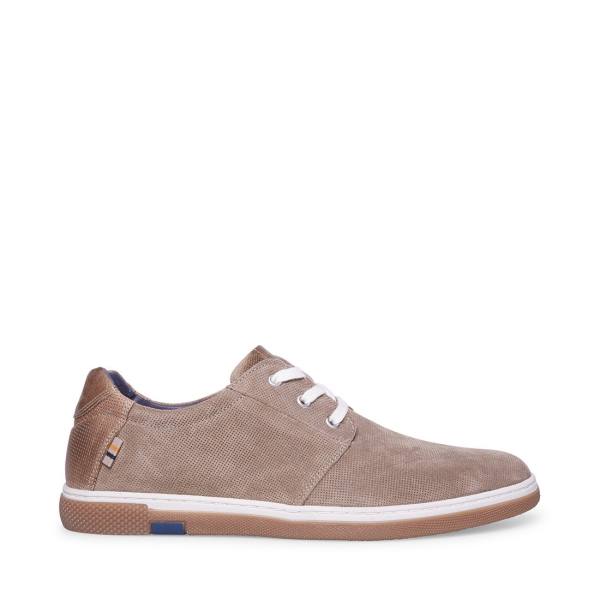 Tenis Steve Madden Austinn Tan Camurça Masculino Marrom | SM-046PX