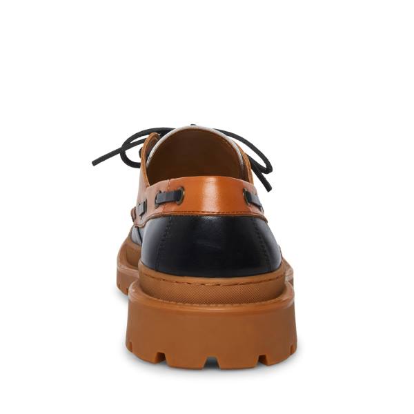 Tenis Steve Madden Bane Cognac Masculino Pretas Marrom | SM-479FD