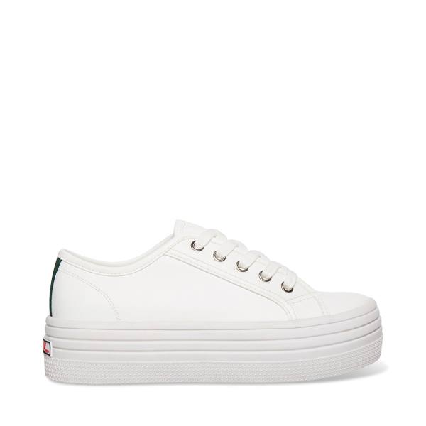 Tenis Steve Madden Bobbi30 Feminino Branco Verdes | SM-829DK