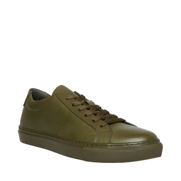 Tenis Steve Madden Bolo Couro Masculino Verde Oliva | SM-401NL