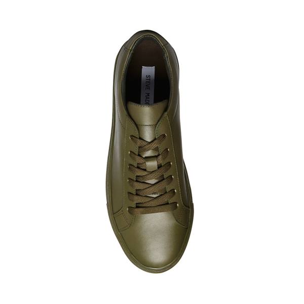 Tenis Steve Madden Bolo Couro Masculino Verde Oliva | SM-401NL