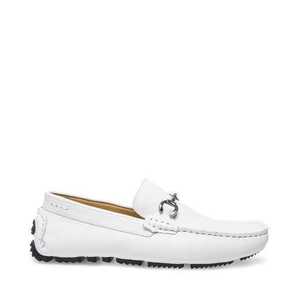 Tenis Steve Madden Brimley Couro Masculino Branco | SM-851SL