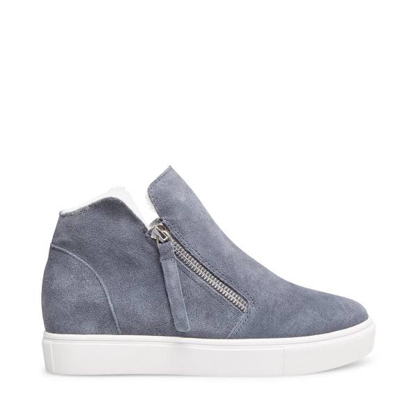 Tenis Steve Madden Caliber-f Camurça Feminino Cinzentas | SM-572UG