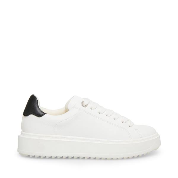 Tenis Steve Madden Catcher Feminino Branco Pretas | SM-958DY