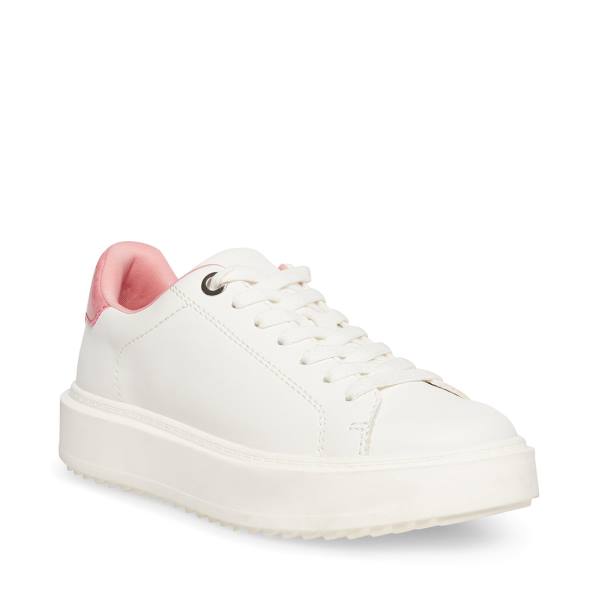 Tenis Steve Madden Catcher Feminino Rosa Branco | SM-614KI