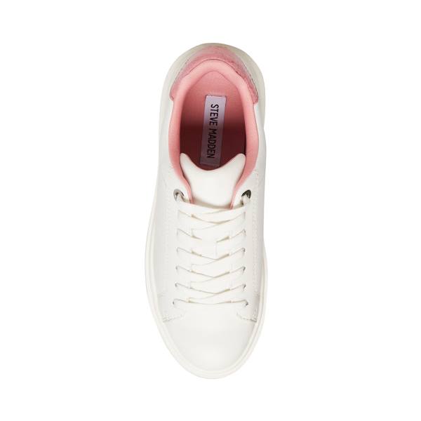 Tenis Steve Madden Catcher Feminino Rosa Branco | SM-614KI