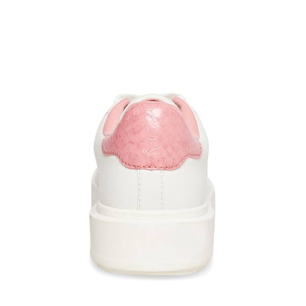 Tenis Steve Madden Catcher Feminino Rosa Branco | SM-614KI