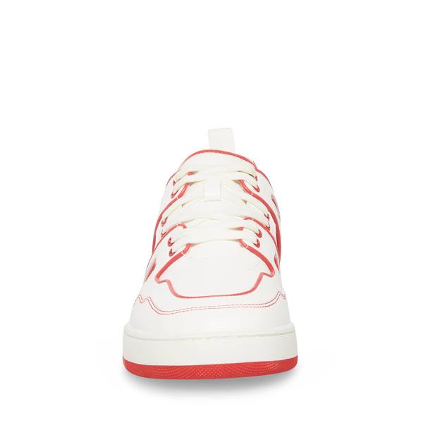 Tenis Steve Madden Chris Masculino Branco Vermelhas | SM-917HG