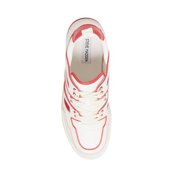 Tenis Steve Madden Chris Masculino Branco Vermelhas | SM-917HG