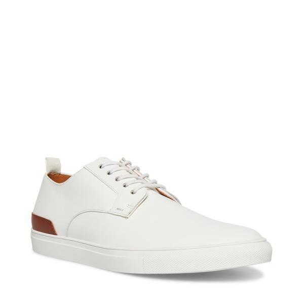 Tenis Steve Madden Coltt Couro Masculino Branco | SM-934IP