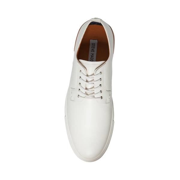 Tenis Steve Madden Coltt Couro Masculino Branco | SM-934IP