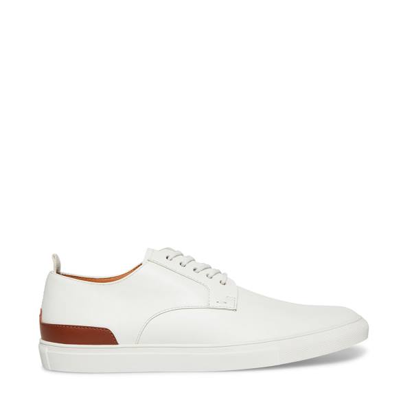 Tenis Steve Madden Coltt Couro Masculino Branco | SM-934IP