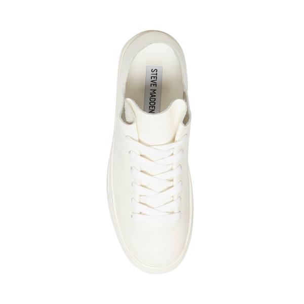 Tenis Steve Madden Dorey Couro Feminino Branco | SM-453RO