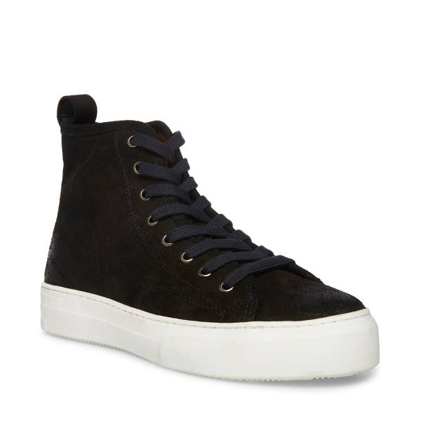 Tenis Steve Madden Forte Camurça Masculino Pretas | SM-530BN