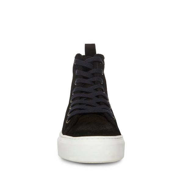 Tenis Steve Madden Forte Camurça Masculino Pretas | SM-530BN