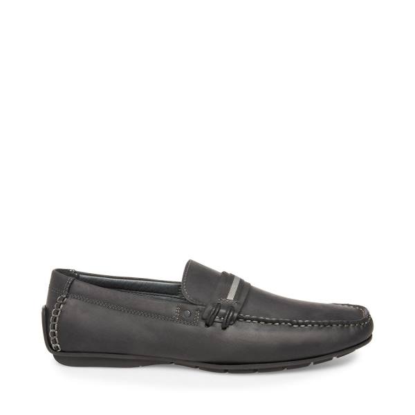 Tenis Steve Madden Grab Couro Masculino Pretas | SM-923MI