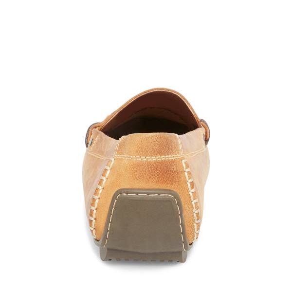 Tenis Steve Madden Grab Tan Couro Masculino Marrom | SM-710YR